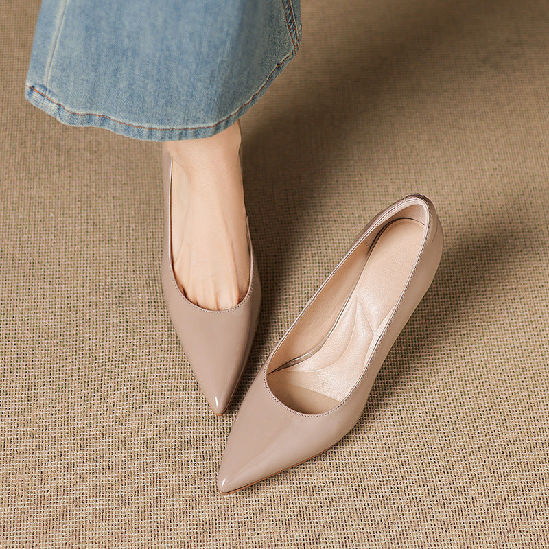 Authentic Leather Stiletto Heels Evron