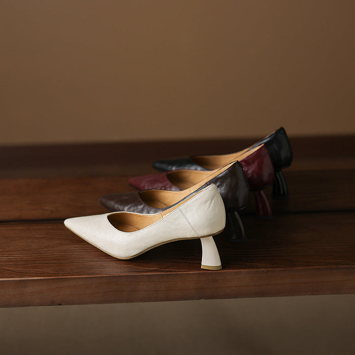 Authentic Leather Heels Veler