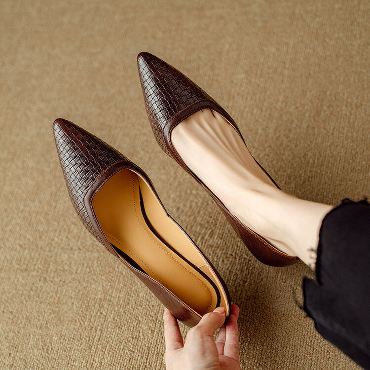 Genuine Leather Pumps Enzo