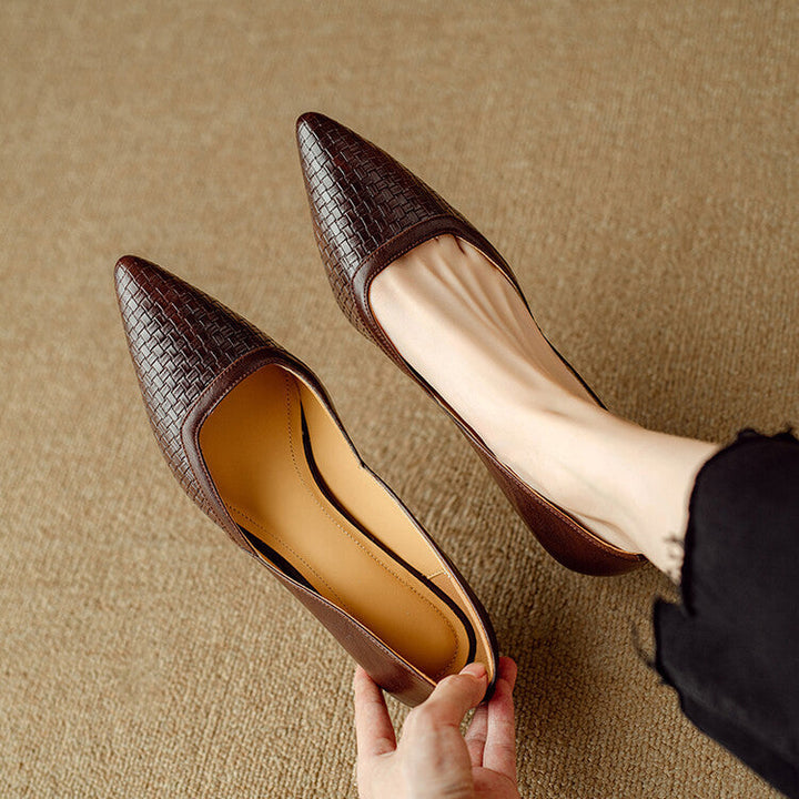 Genuine Leather Pumps Enzo
