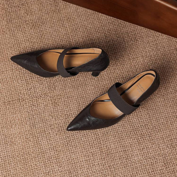 Authentic Leather Heels Cyra