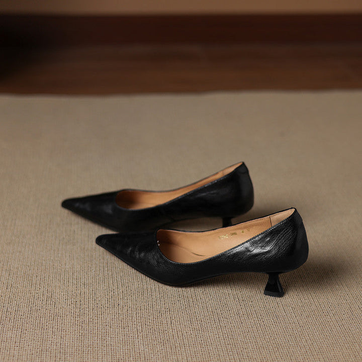 Authentic Leather Court Shoes Elar