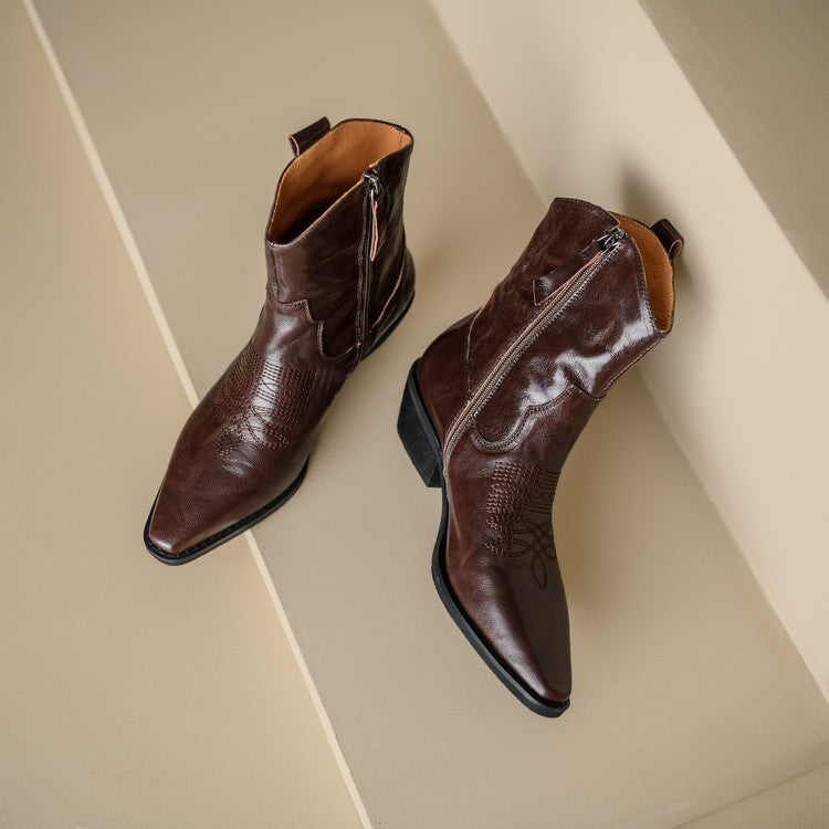 Dakota Genuine Leather Western Boots