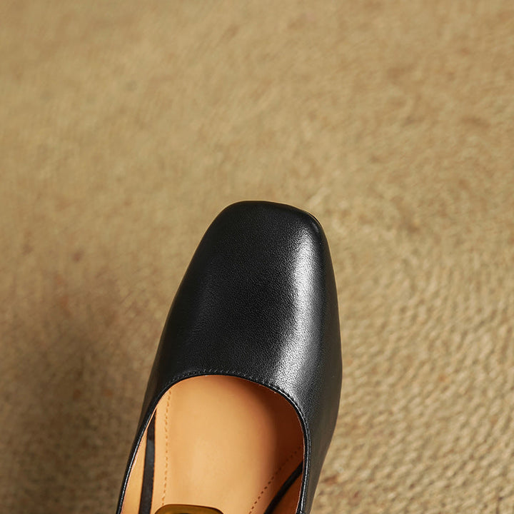 Authentic Leather Heels Olea