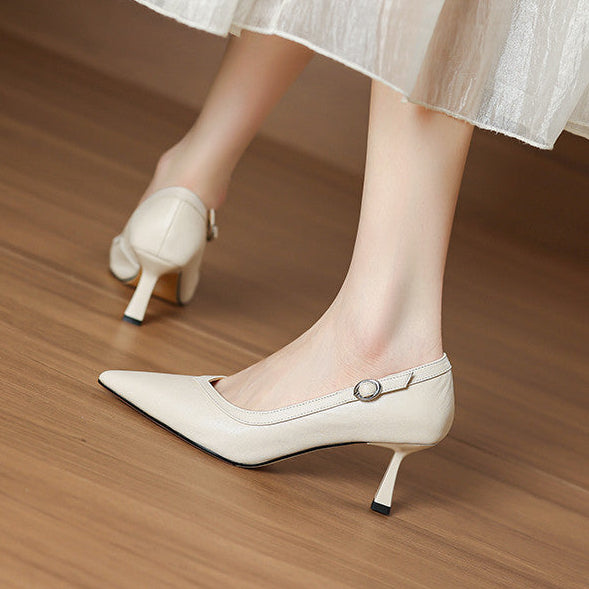 Authentic Leather Heels Ezel