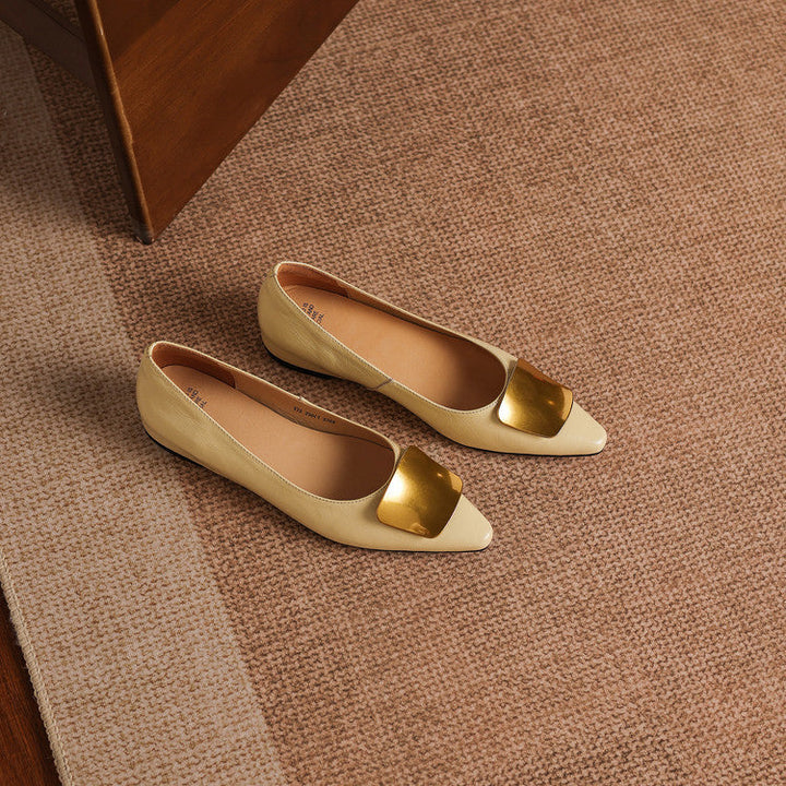 Relia Genuine Leather Flats