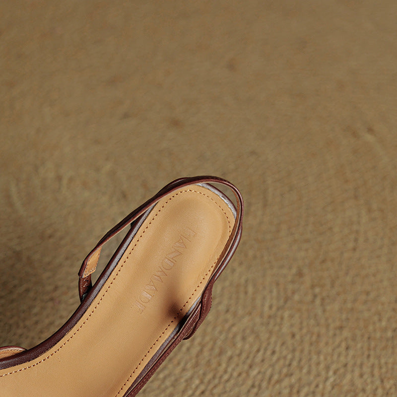 Authentic Leather Elle Heels