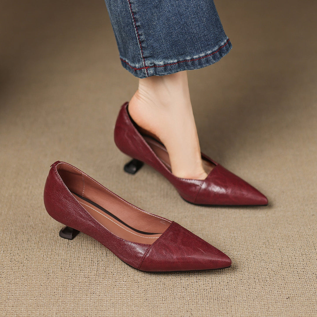 Authentic Leather Heels Venza
