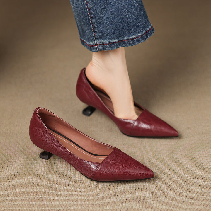 Authentic Leather Heels Venza