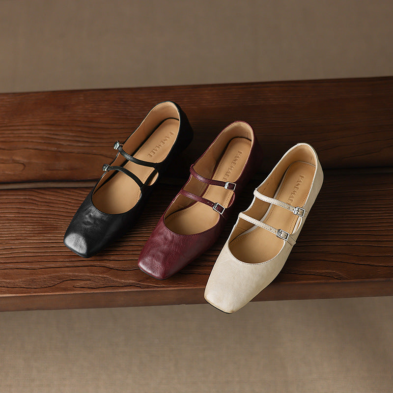 Orik Genuine Leather Flats