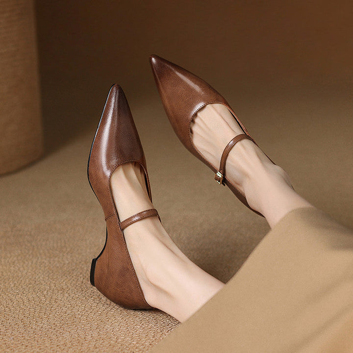 Felia Authentic Leather Heels