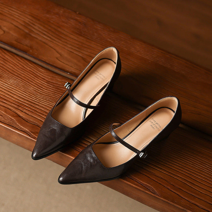 Orvia Genuine Leather Heels