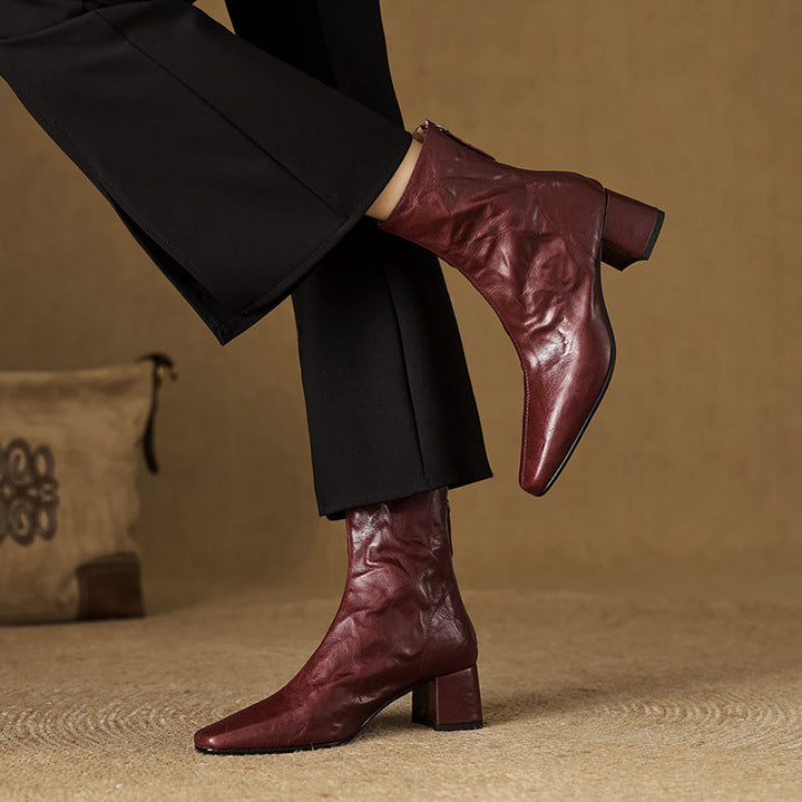Authentic Leather Estel Ankle Boots