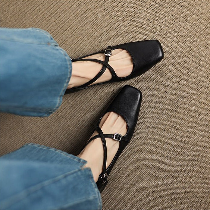 Authentic Leather Heels Ciora