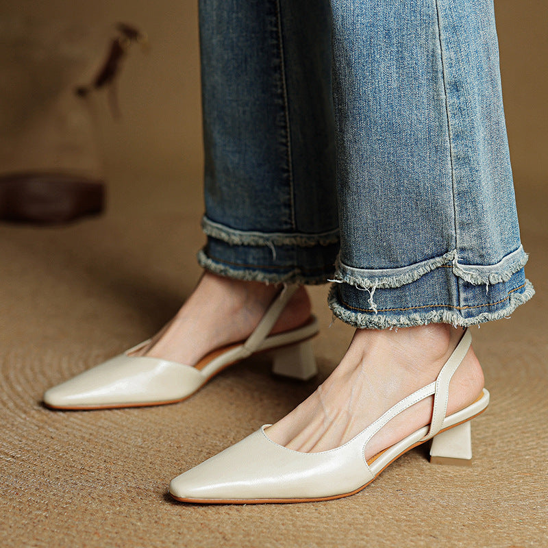 Authentic Leather Elle Heels