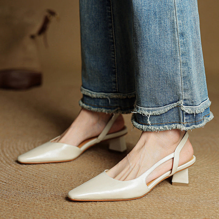 Authentic Leather Elle Heels