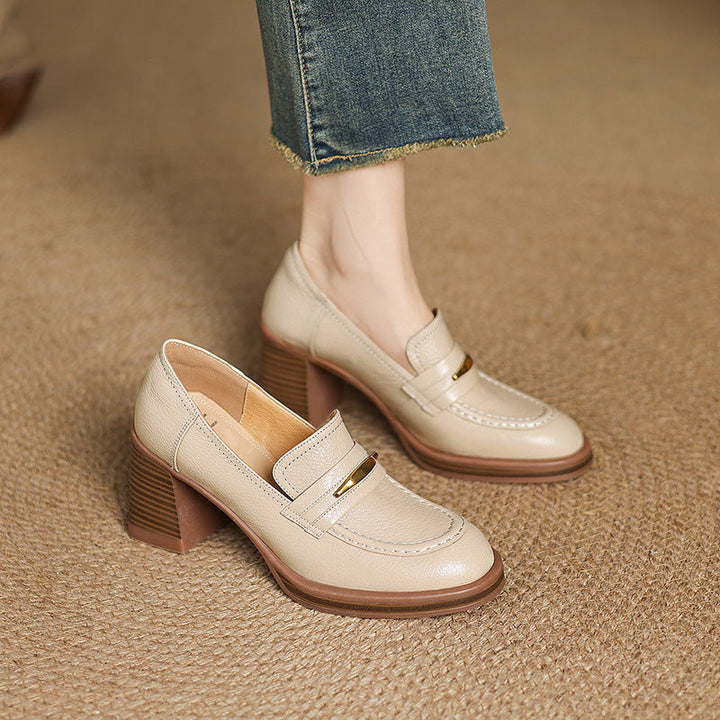 Authentic Leather Heels Zivra