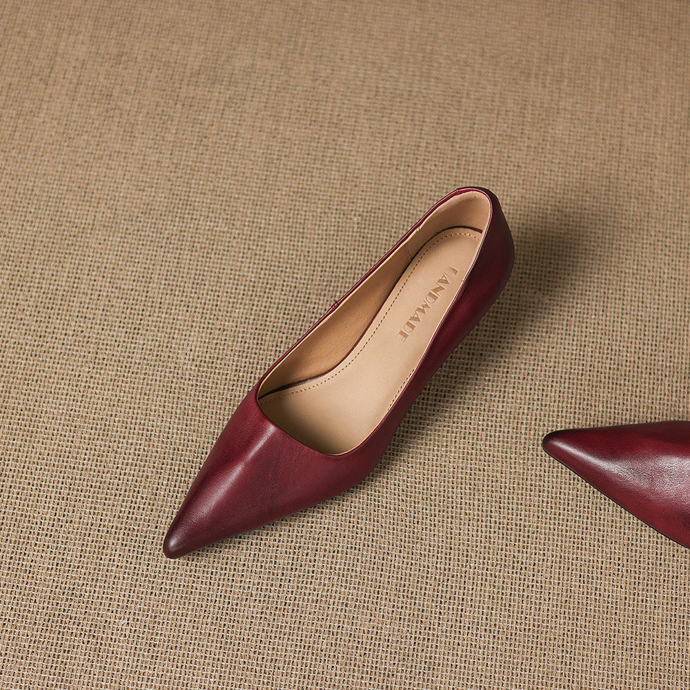 Revia Genuine Leather Heels