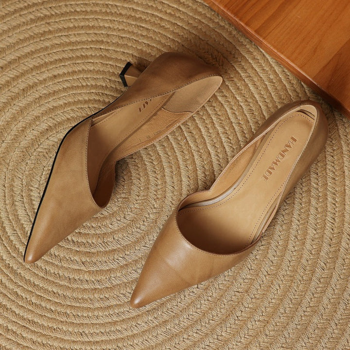 Authentic Leather Kitten Heels Carlen