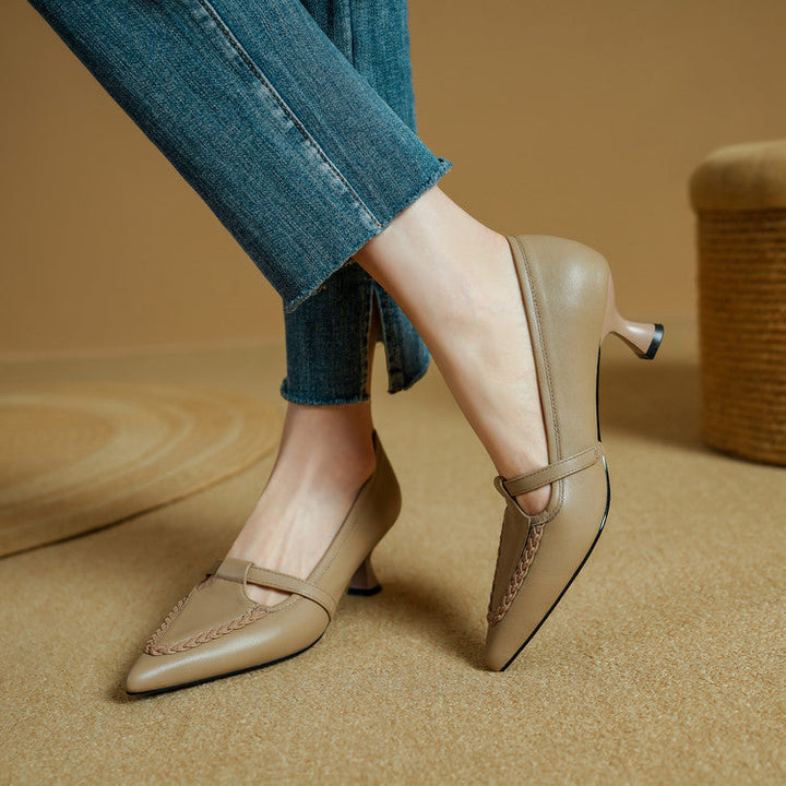 Authentic Leather Stiletto Heels Orel