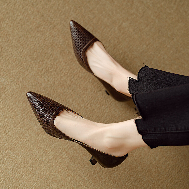 Genuine Leather Pumps Enzo