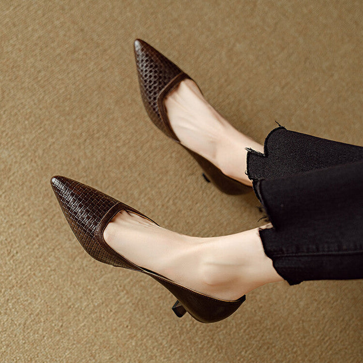 Genuine Leather Pumps Enzo