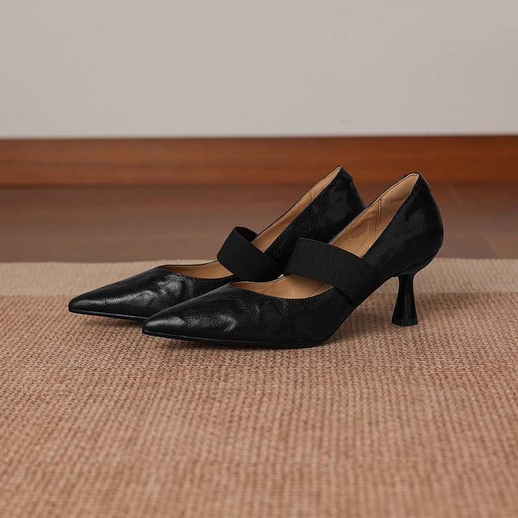 Authentic Leather Heels Cyra