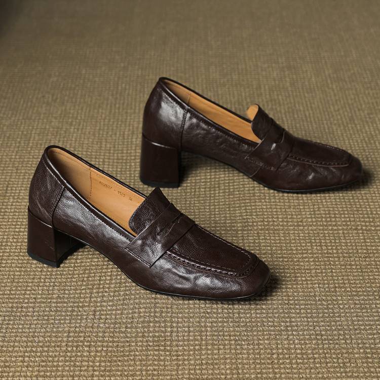 Authentic Leather Heels Sora