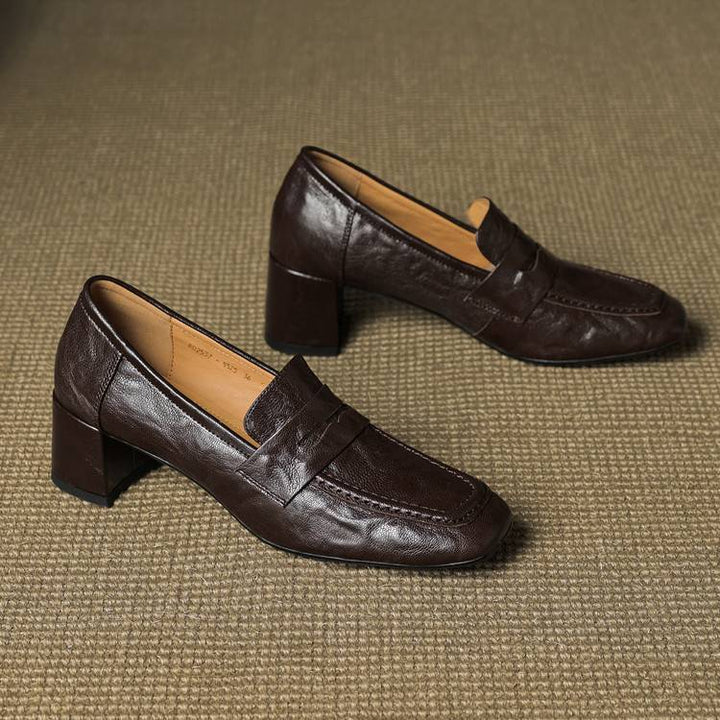 Authentic Leather Heels Sora