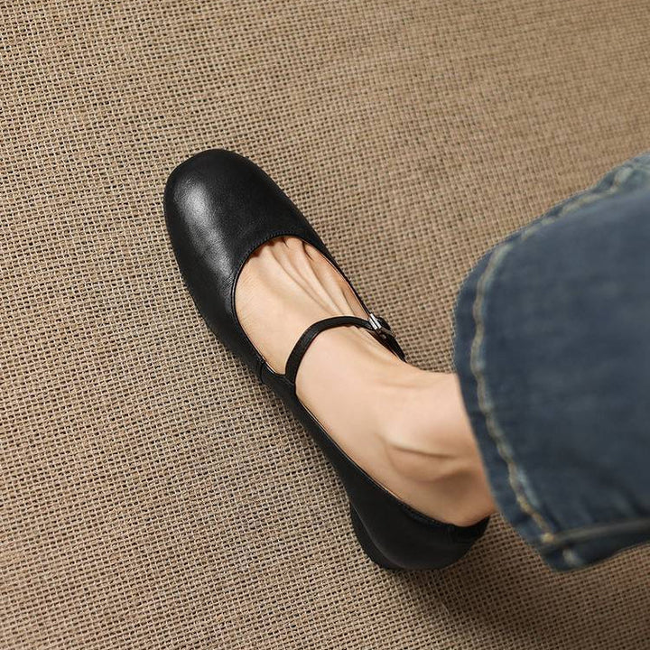 Seren Genuine Leather Flats