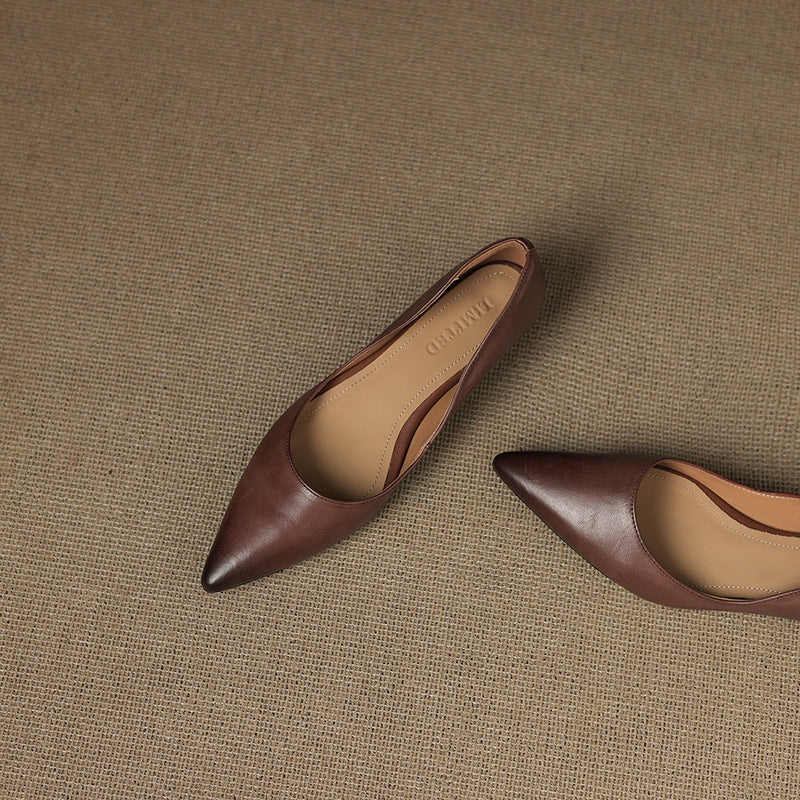 Irella Genuine Leather Flats