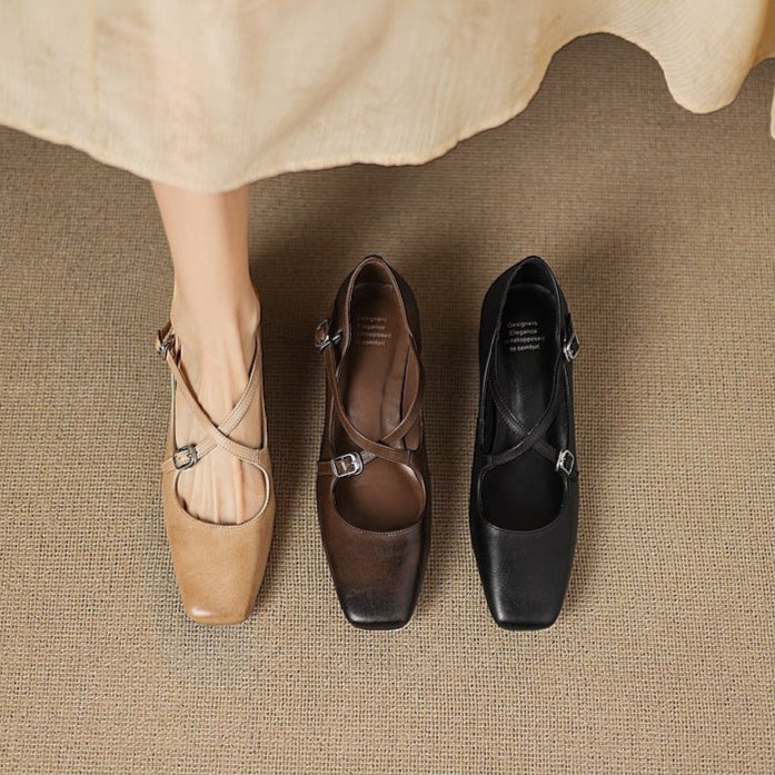 Authentic Leather Heels Ciora