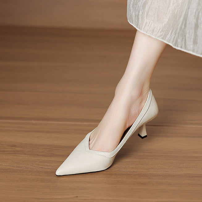 Authentic Leather Heels Ezel