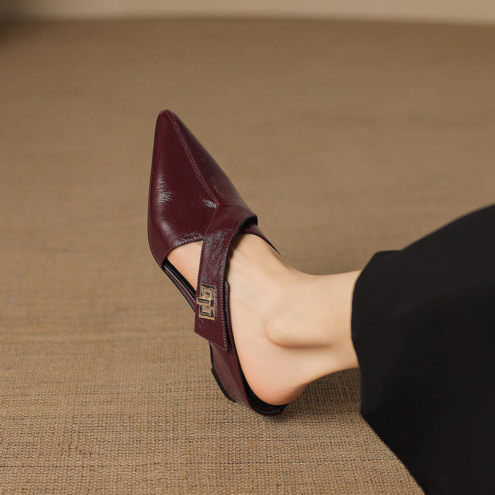 Eyla Authentic Leather Mules