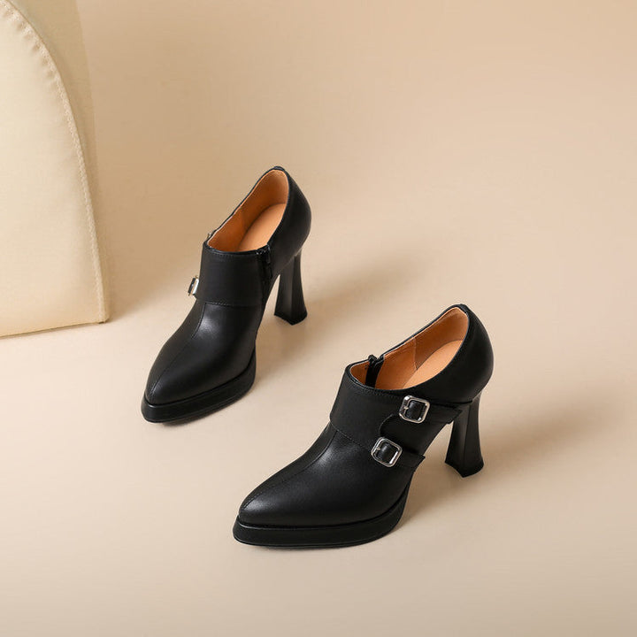 Authentic Leather Heels Nyrix