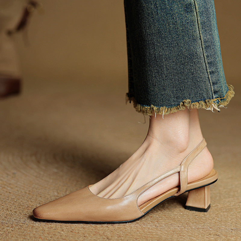 Authentic Leather Elle Heels