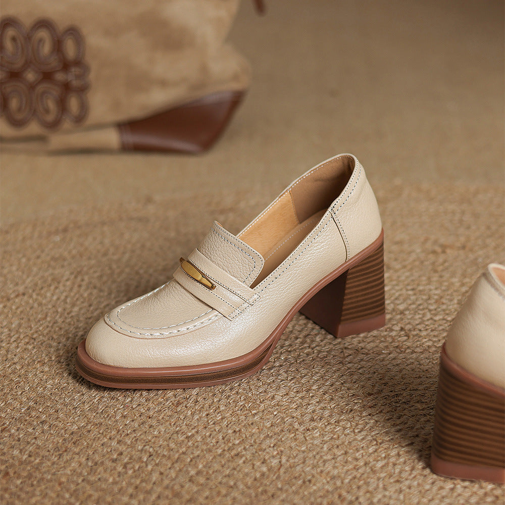 Zivra Genuine Leather Heels