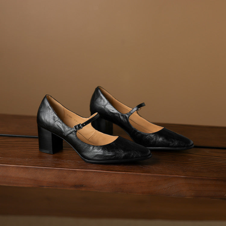 Authentic Leather Heels Veria