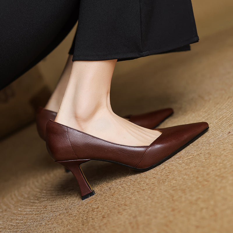 Genuine Leather Women's Heels