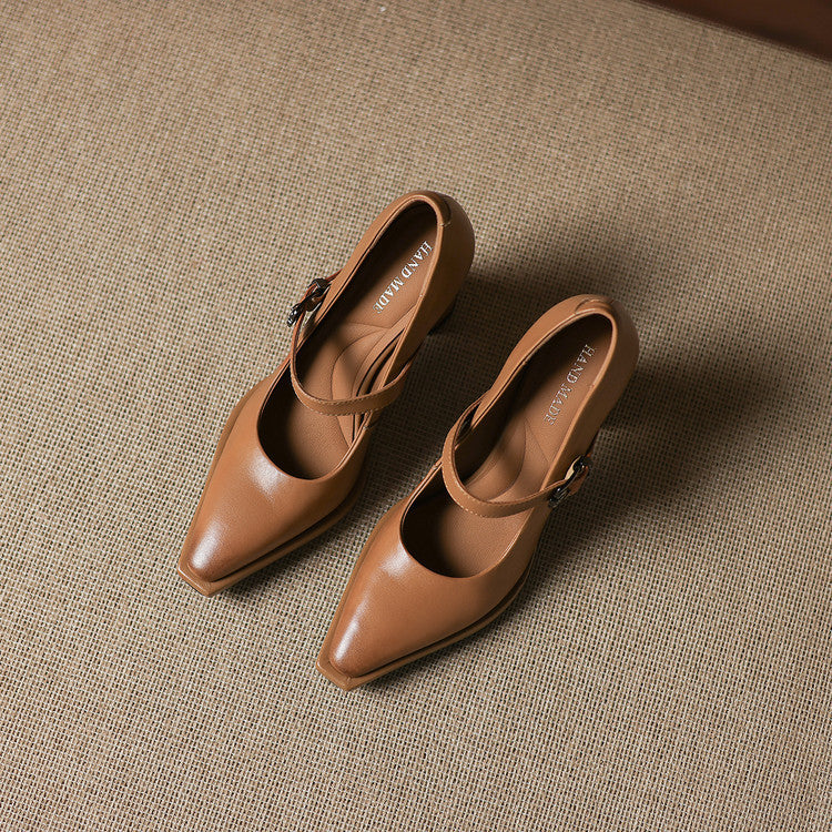 Claya Authentic Leather Heels
