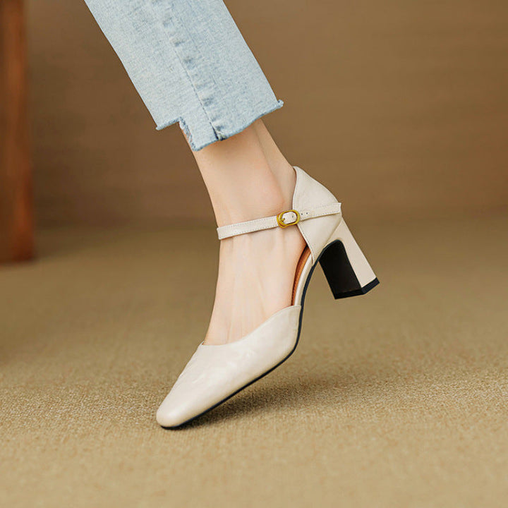 Genuine Leather Heels Amaris