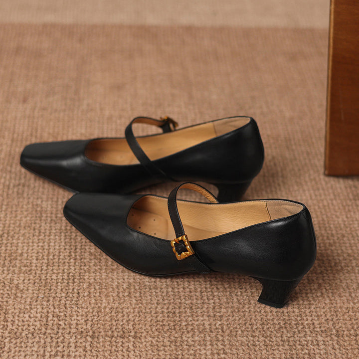 Authentic Leather Heels Aira