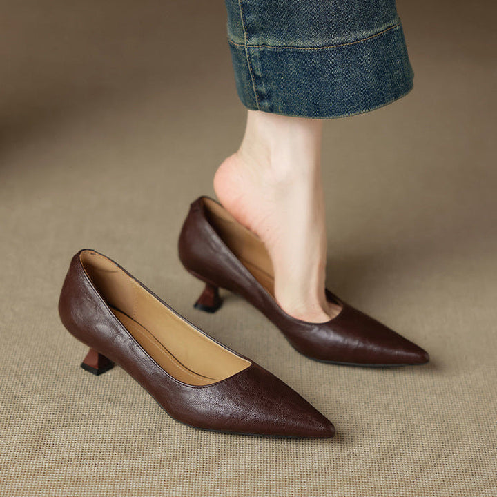 Authentic Leather Heels Aeris