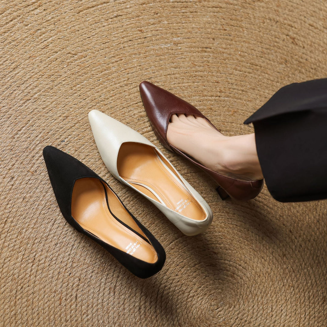 Genuine Leather Women's Heels