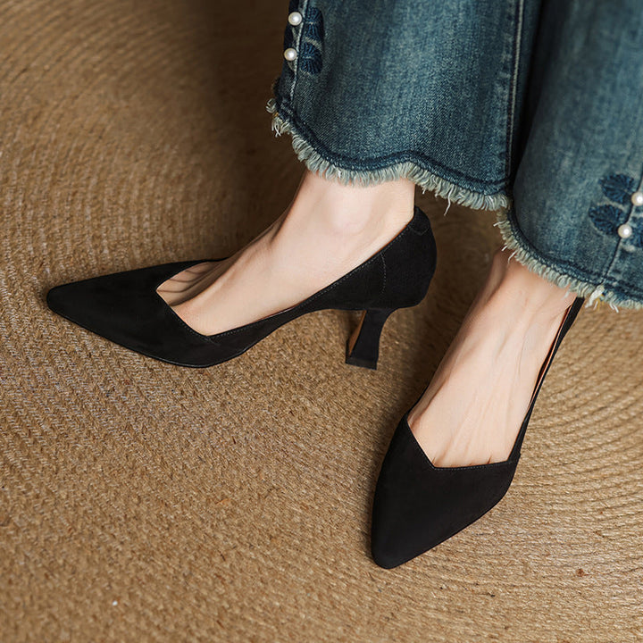 Genuine Leather Women's Heels