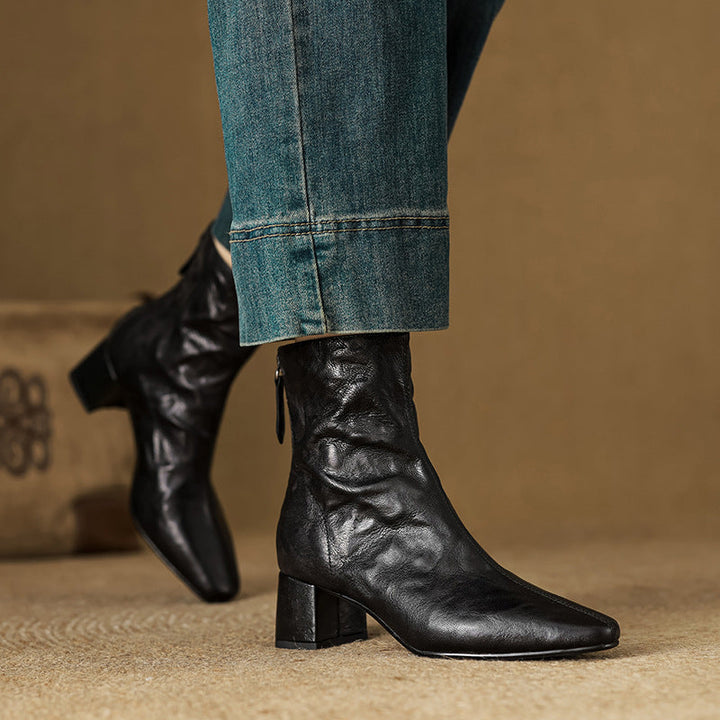 Authentic Leather Estel Ankle Boots