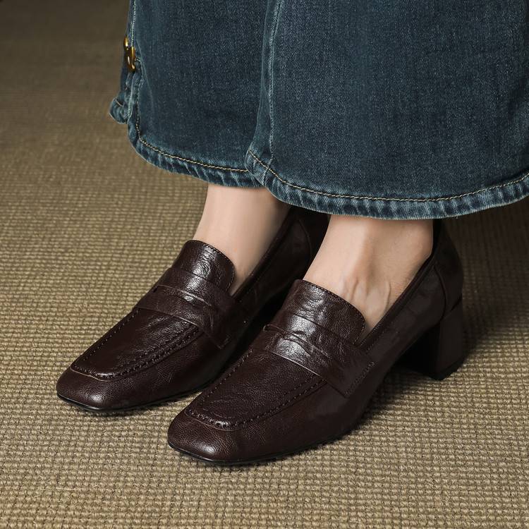 Authentic Leather Heels Sora