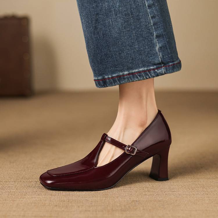 Authentic Leather Heels Tacy