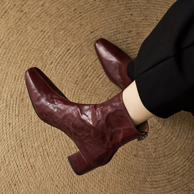 Authentic Leather Estel Ankle Boots
