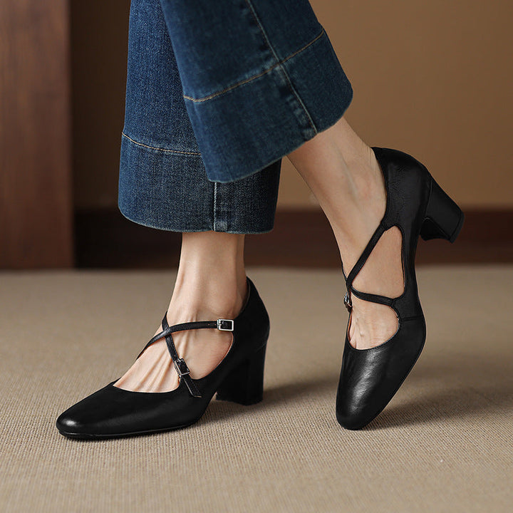 Authentic Leather Heels Orrel